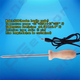 long temperature probe,3pin connector,1 apply to 1 Wire digital thermometer (H200 sensor)