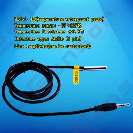 DS18B20 temperature probe,4pin connector,apply to 1W340 serise product(DS18B20 sensor)