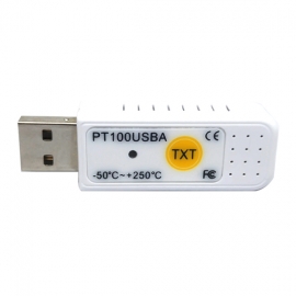 USB Thermometer Temperature Date Logger Recorder with PT100 Platinum Electric Resistance Temperature Probe