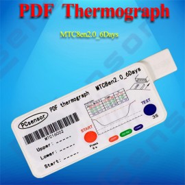 Multiple times PDF thermograph,6Day,temperature Logger,alert,Apply for Cold Chain Recorder,Frozen food,Seafood