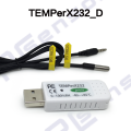 USB hygrometer with outer temperature sensor, for Linux,Support for secondary development,email alarm,supports for HID character printing mode (TEMPerX232_D)